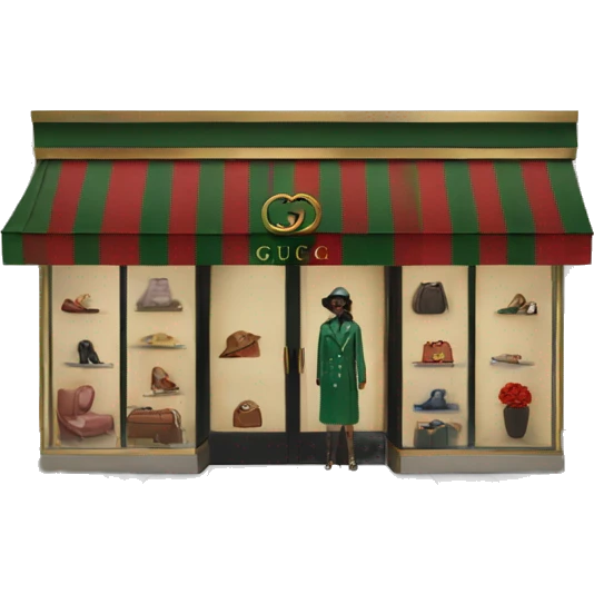 Gucci boutique emoji