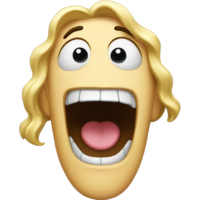 Singing out loud emoji