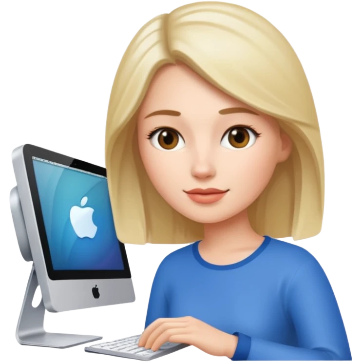 iMac woman emoji