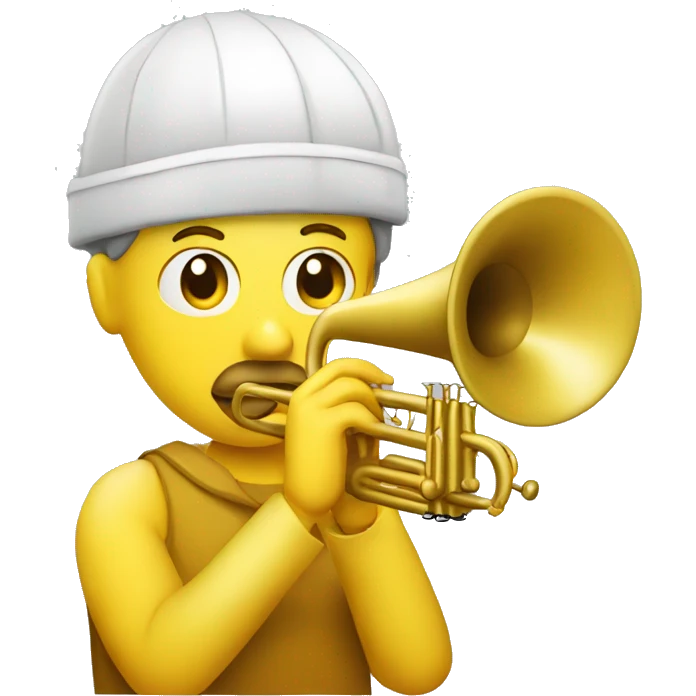 yello face trumpeter emoji