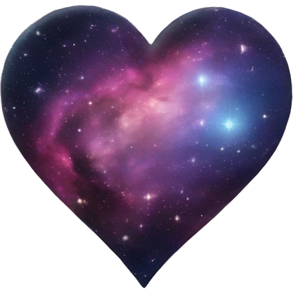 Heart with galaxy emoji