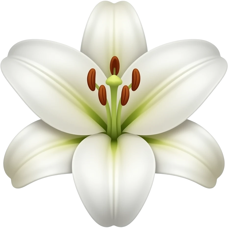 A lily flowers emoji