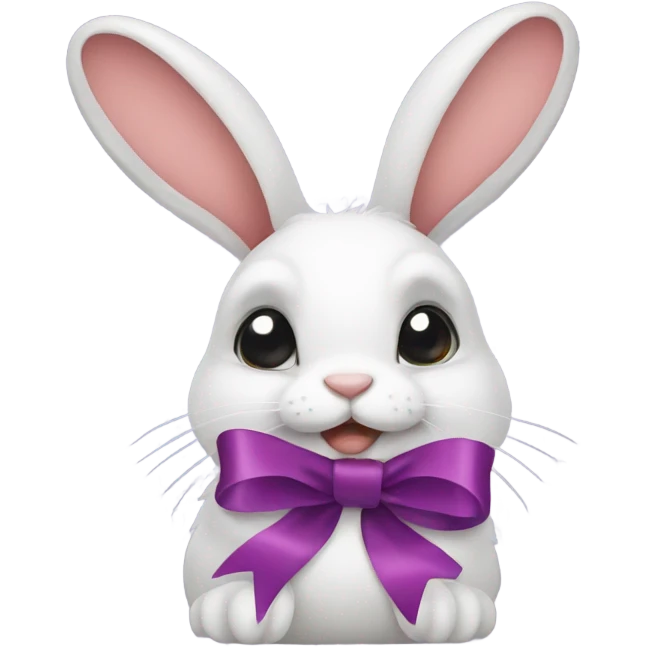 Rabbit with Ribbon emoji