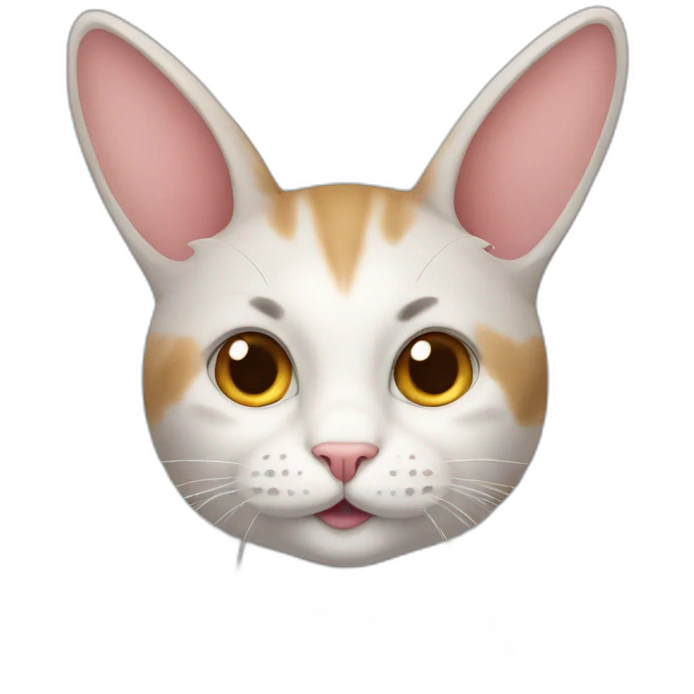cat with rabbit ear emoji