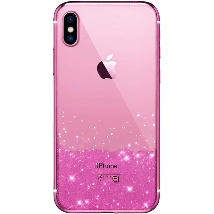 glitter pink iphone emoji