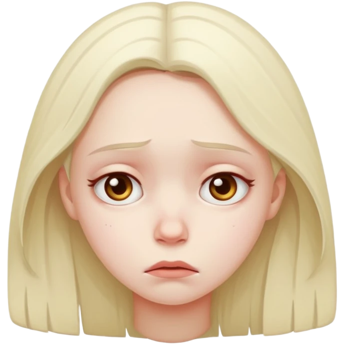 Girl in a depressipn emoji