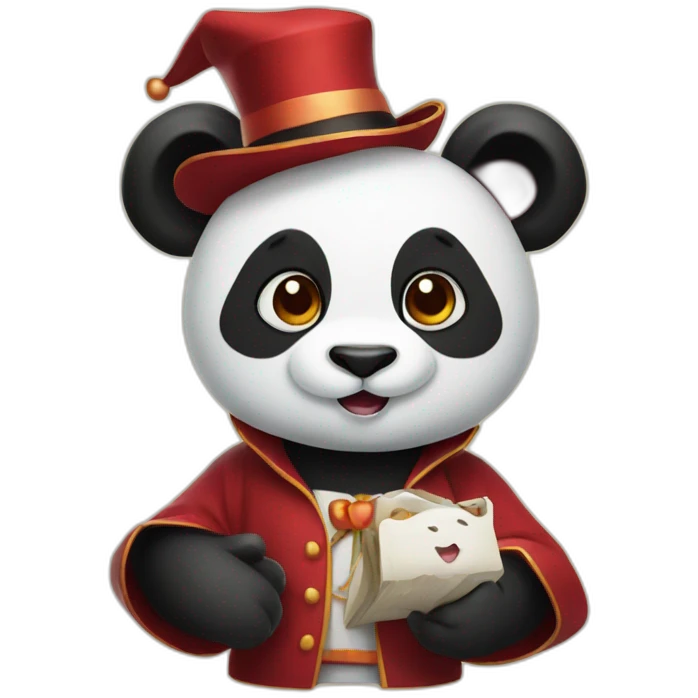 Panda magicien emoji