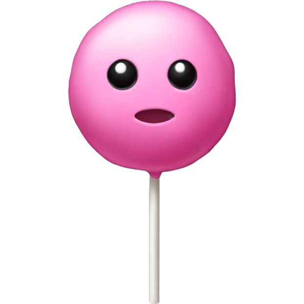 Pink cake pop  emoji