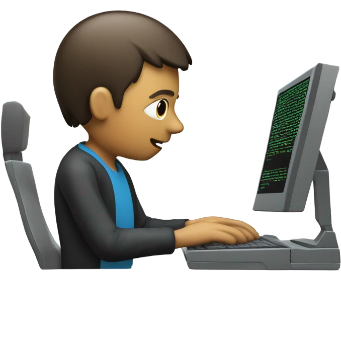 person work with nlp emoji