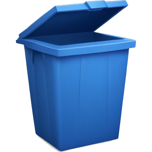 blue bin emoji