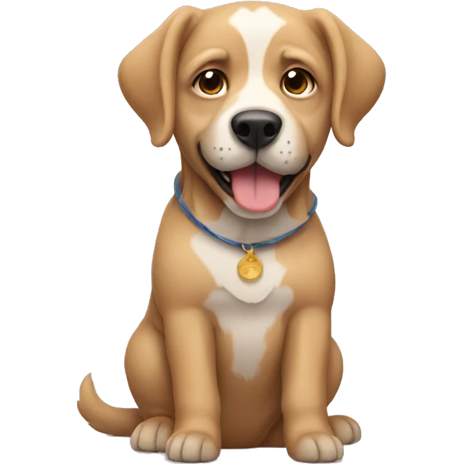 New Year's dog emoji