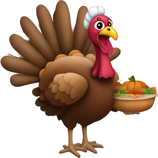 turkey and thanksgiving emoji