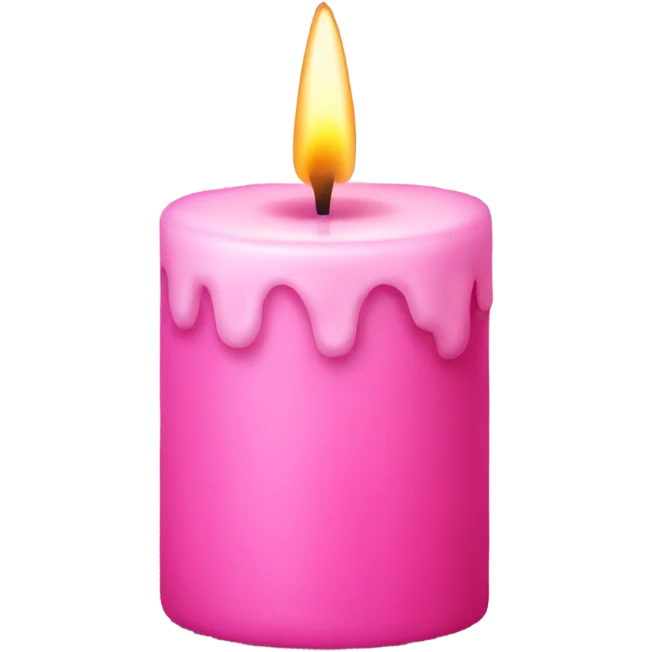 pink candle emoji