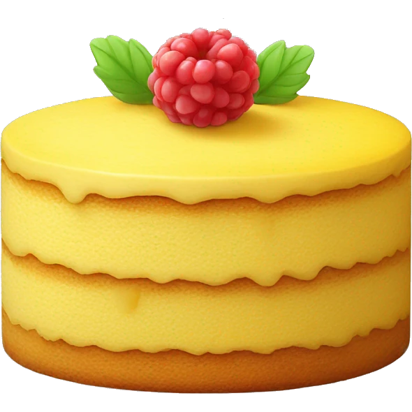 Yellow cornflour cake with no sugar emoji