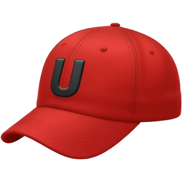 I need this emoji 🧢 changed to red with a black U on it  emoji