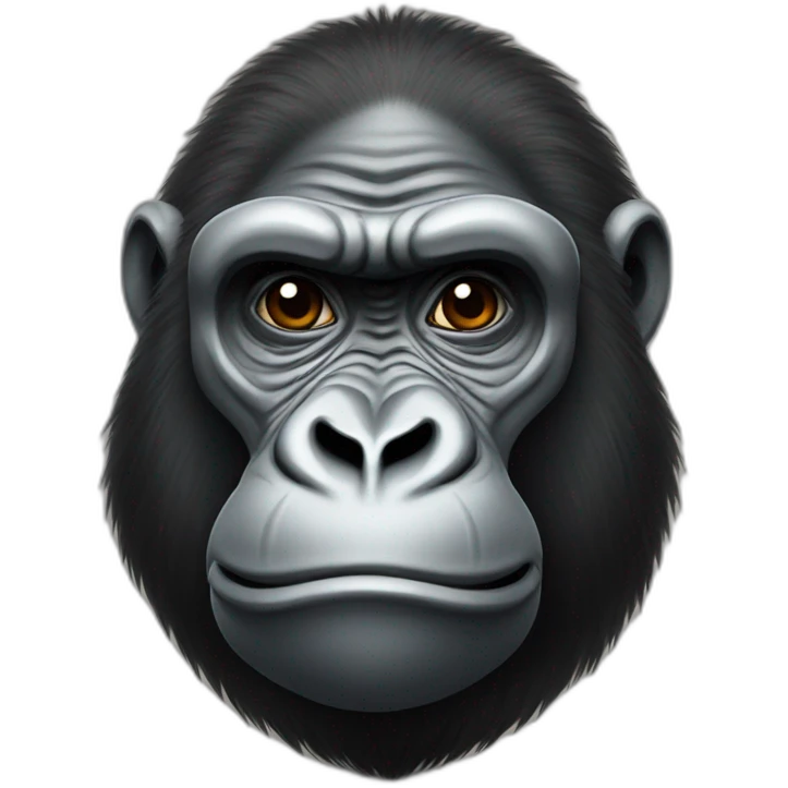 Gorilla with modi emoji