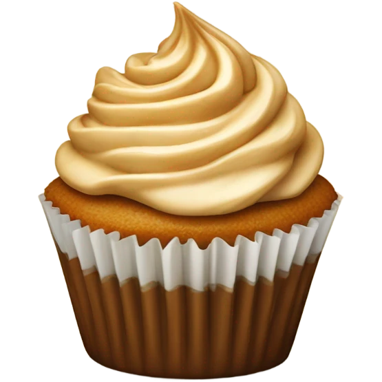Spiced caramel cupcake emoji