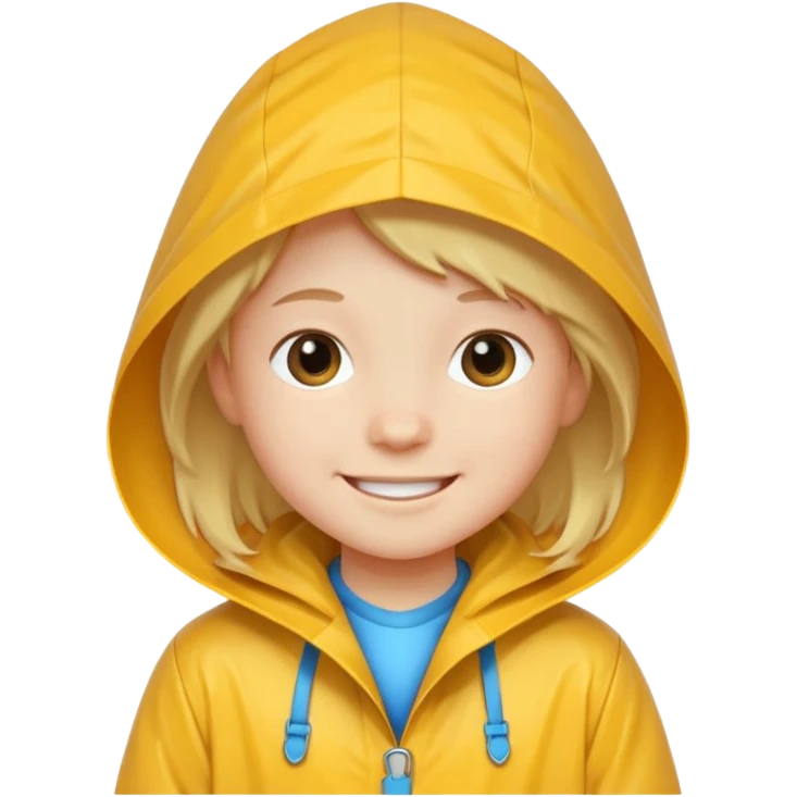 kid with raincoat emoji
