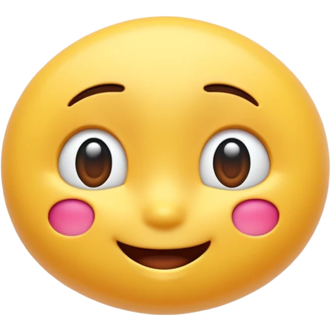 “A high-quality 3D emoji, smooth glossy texture, vibrant blur color, soft studio lighting, realistic reflections, rounded shape, cute expressive face, ultra-detailed, Pixar-style 3D render, isolated on white background, 4K resolution” emoji