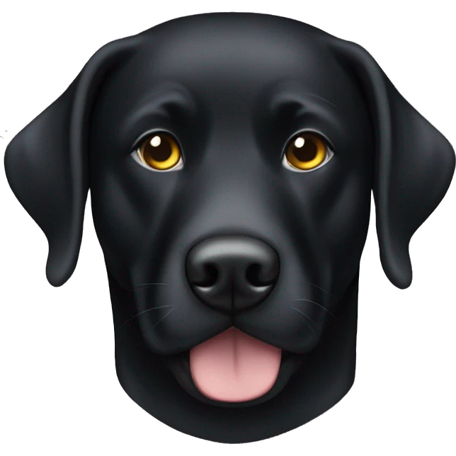 Black Lab wearing spy/thief eye mask emoji