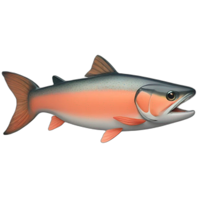 salmon with crown emoji