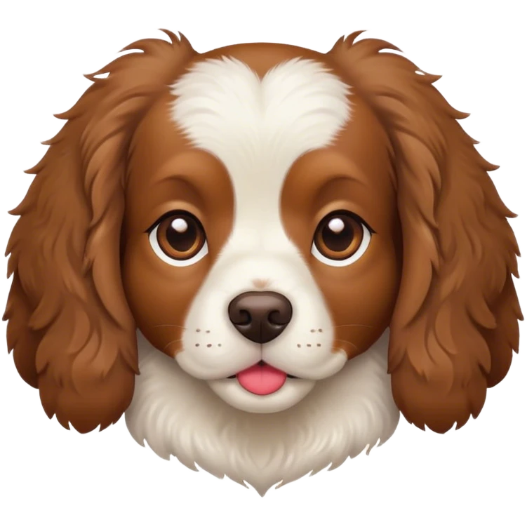 spaniel with heart emoji