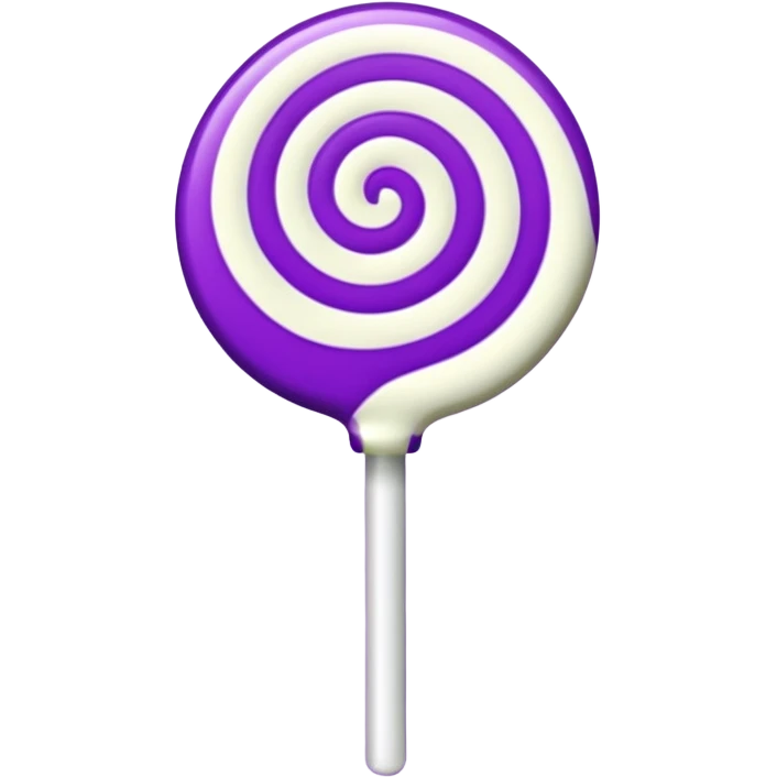 lolipop luminous purple and white emoji