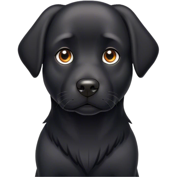 Black dog emoji