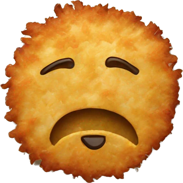 Latke on plate emoji