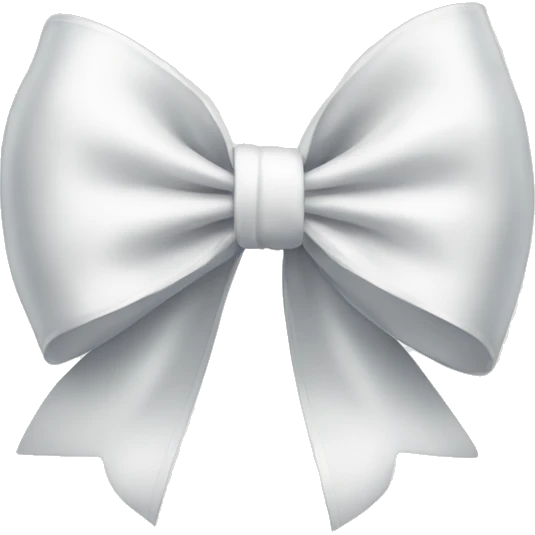 Big white bow  emoji