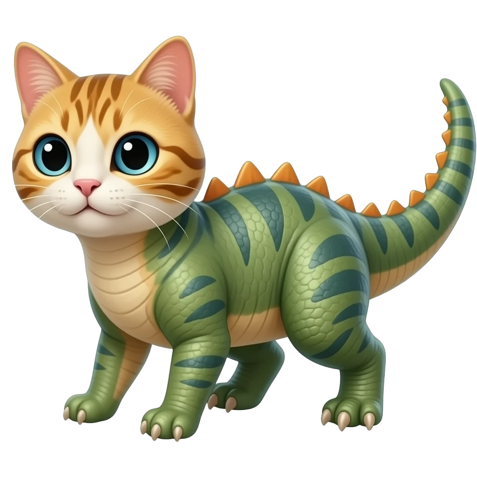 gato + dinosaur emoji