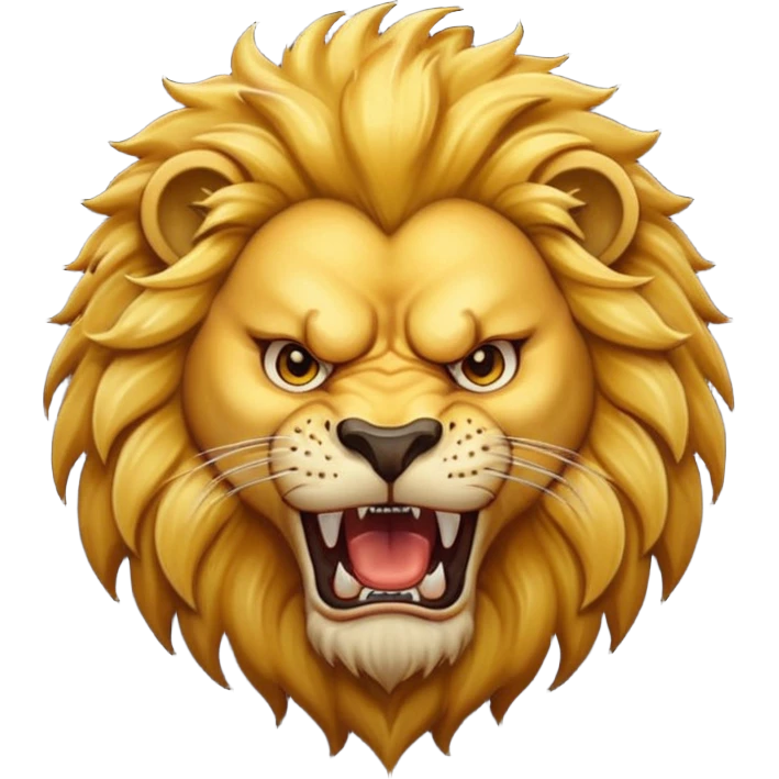 Angry lion emoji