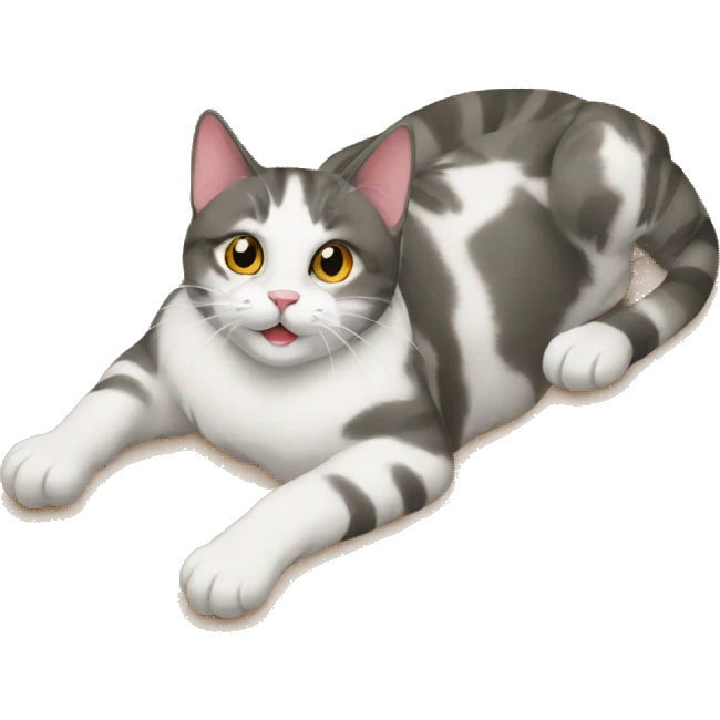 cat on floor emoji