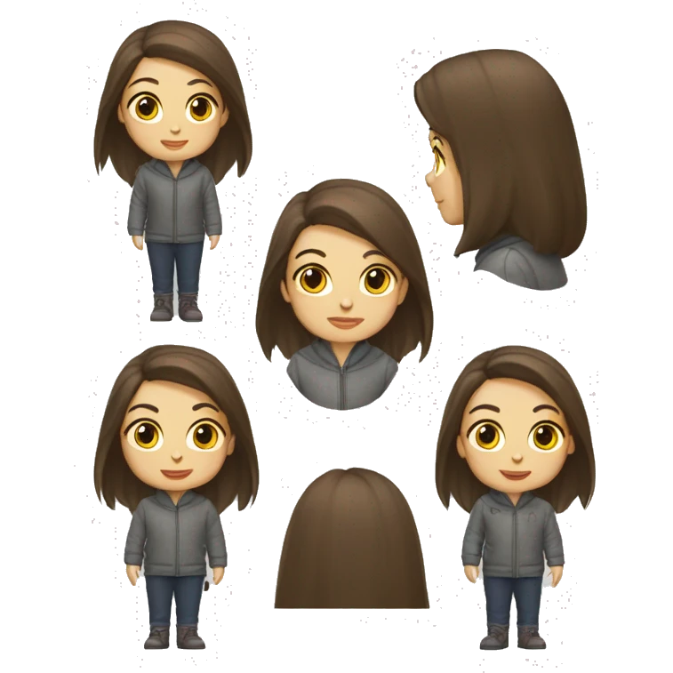 девушка в полный рост emoji