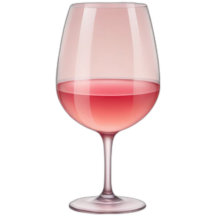 Glass of rosé wine emoji