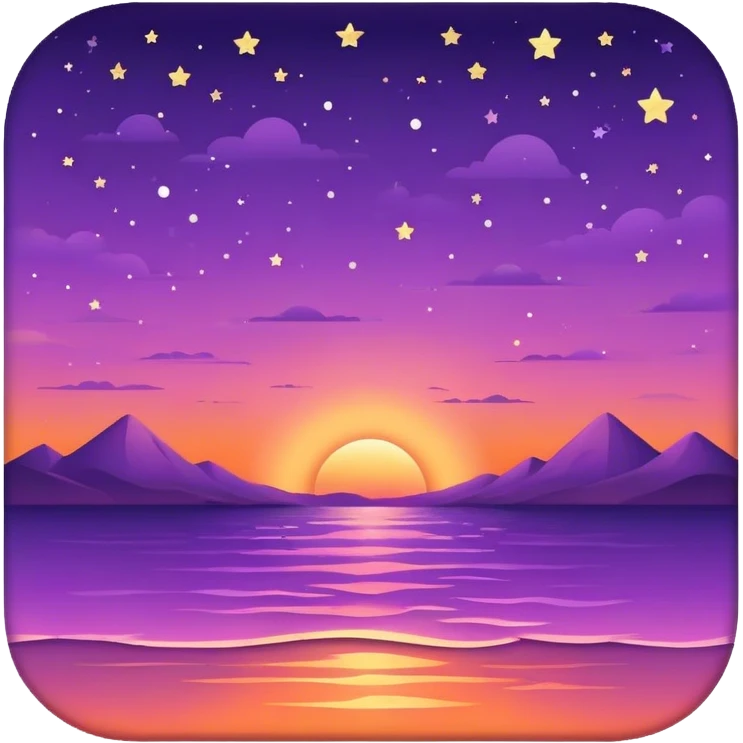 🌙💜🌅✨ emoji