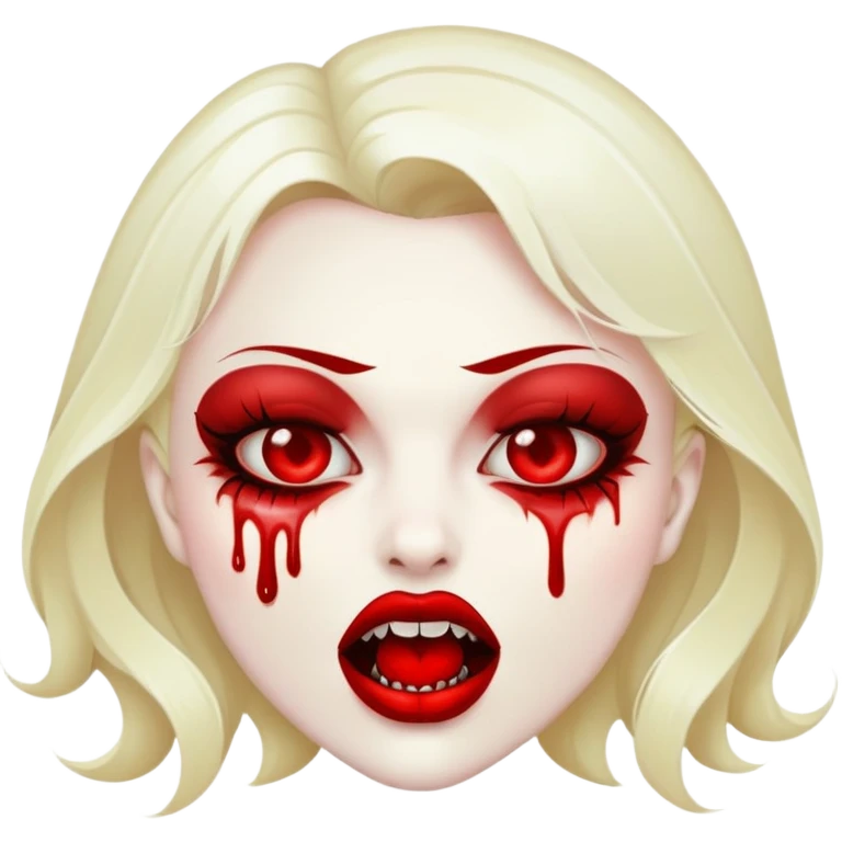 Vampire kiss emoji
