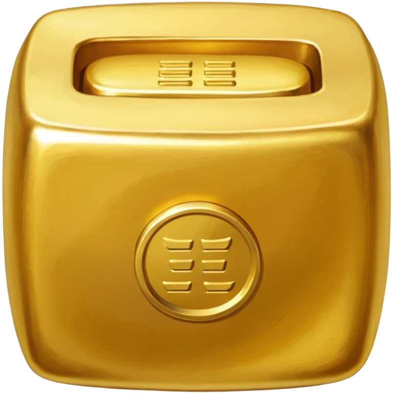 Chinese Yuanbao, gold ingot used as currency in imperial China emoji