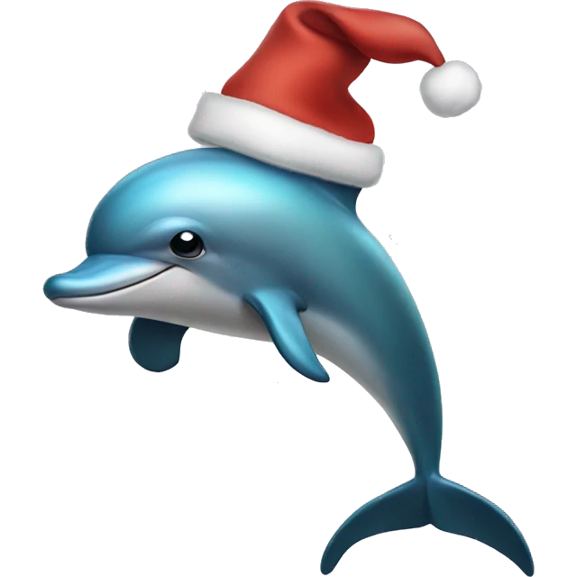 Christmas dolphin  emoji