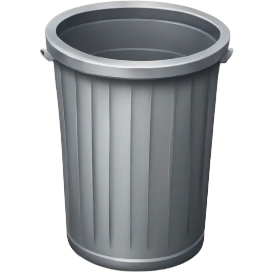 Trash can emoji