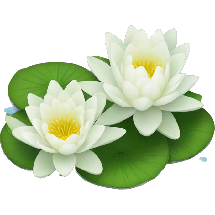 white water lilies emoji