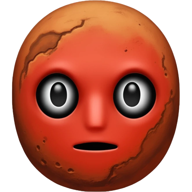 Mars with no face  emoji