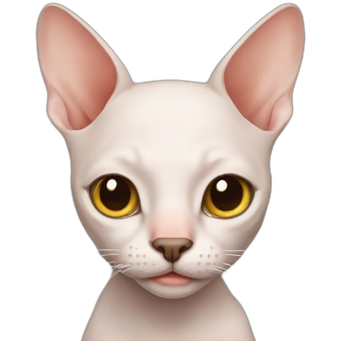 hairless cat side emoji