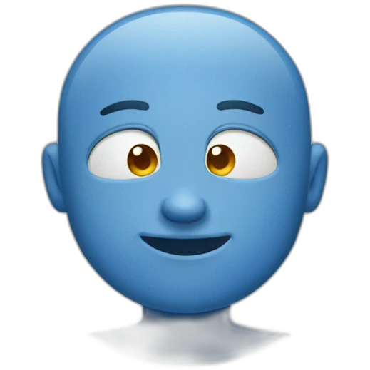 Blue emoji