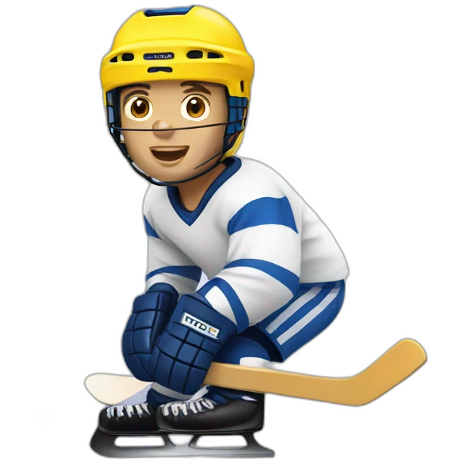 Hockey roller emoji