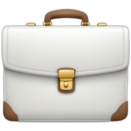 white business briefcase emoji