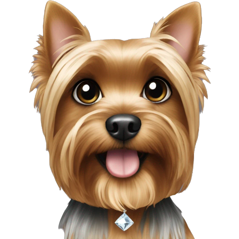 Above yorkie diamonds emoji