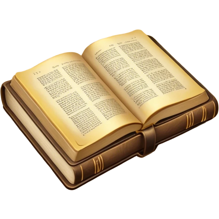 open bible from covers emoji