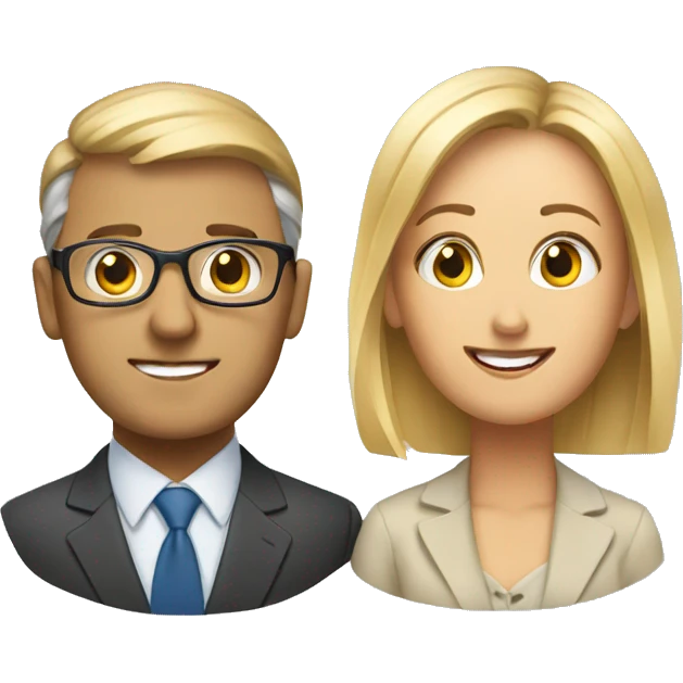 Two finance advisor emoji