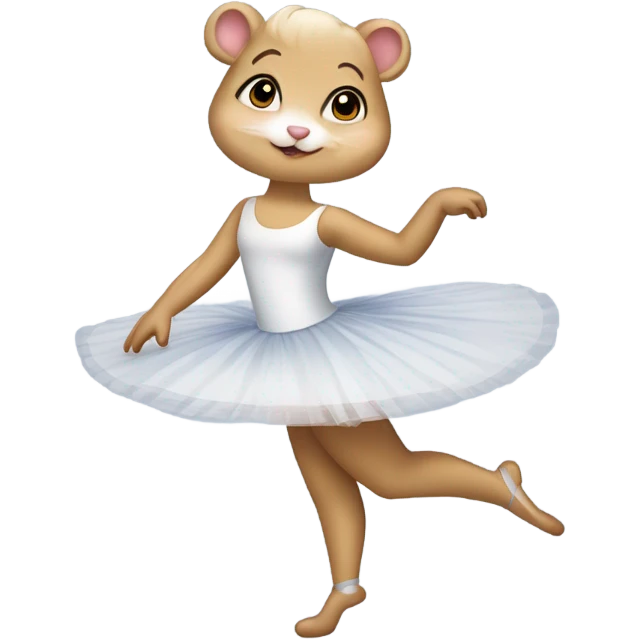 Balletttänzer läuft im Hamsterrad emoji